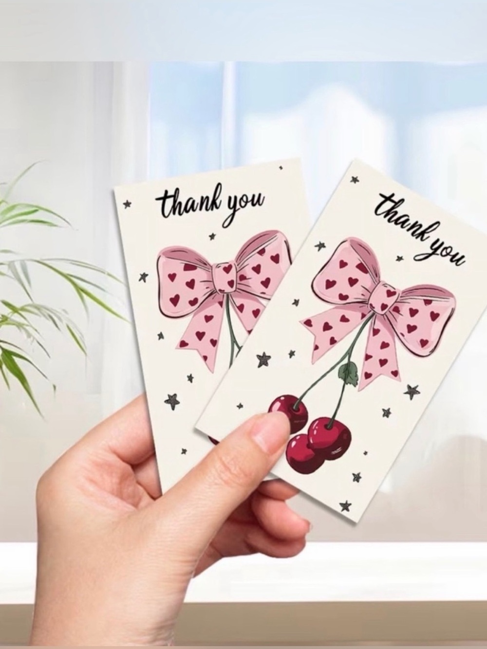 555PC Bundle 25 10โx13โ Poly Mailers, 25 Cards, 500 Stickers & 5 Bag Charms - Picture 7 of 15